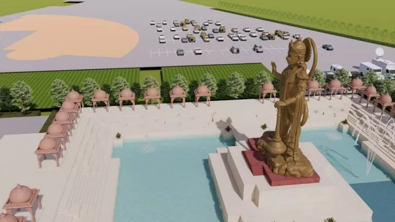 A huge 54 feet tall idol of Hanumanji will be installed in the premises of Kashtabhanjandev temple in Salangpur