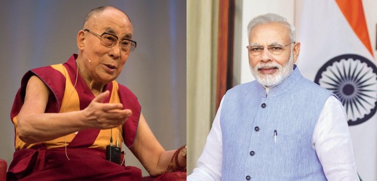 PM Narendra Modi and Dalai Lama
