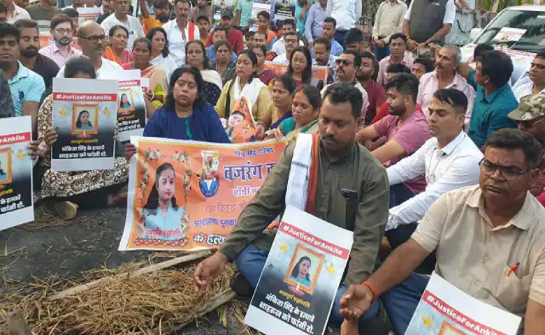 ankita murder case protest