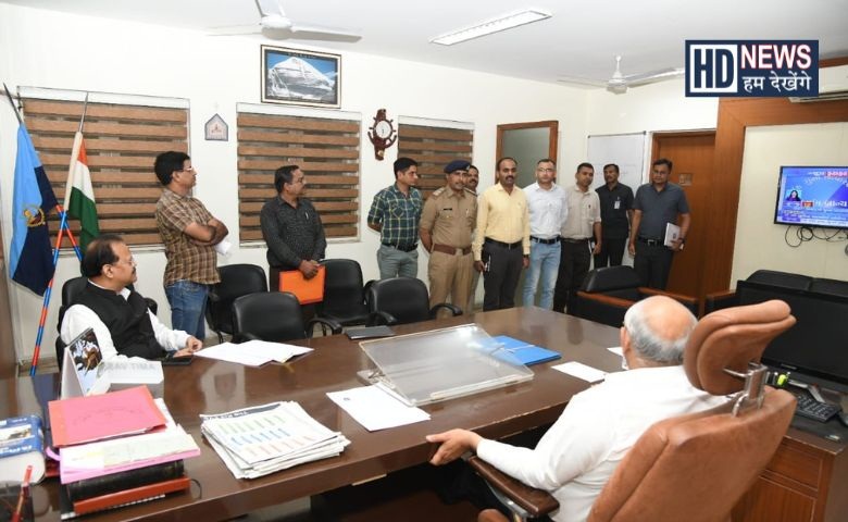 CM Bhupendra Patel SP Office Visit- Hum Dekhenge News