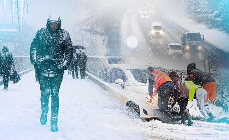 Ice storm in USA