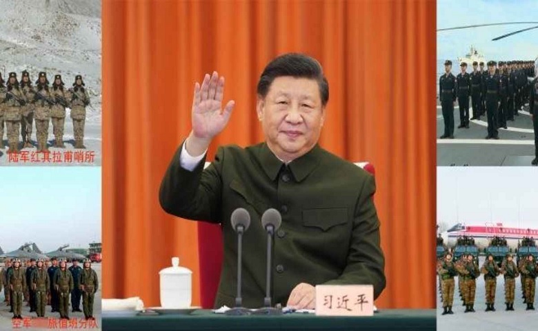 Chinese President Xi Jinping spoke to soldiers