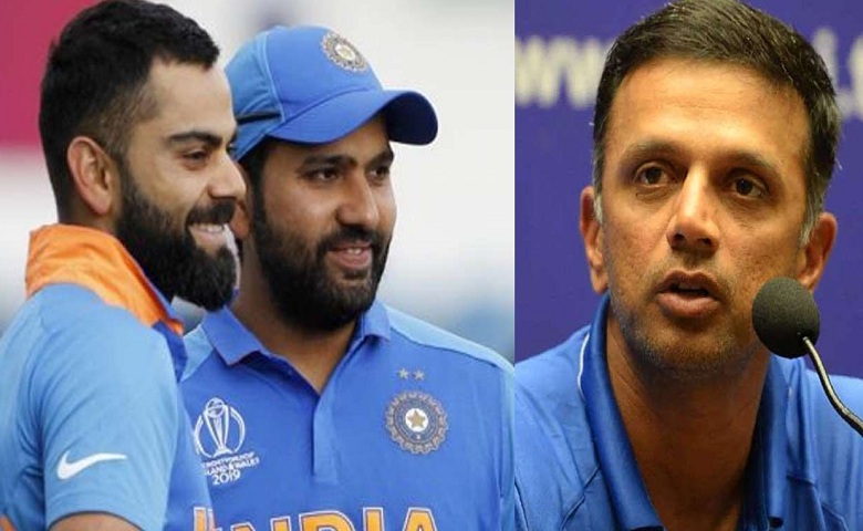 Rahul Dravid, Virat Kohli and Rohit Sharma