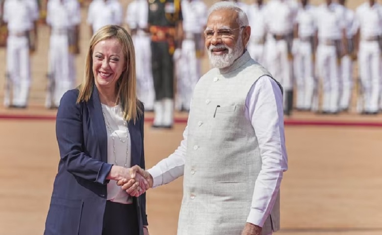 Italian PM Giorgia Meloni and PM Modi