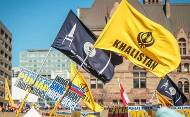 Khalistani supporters protests