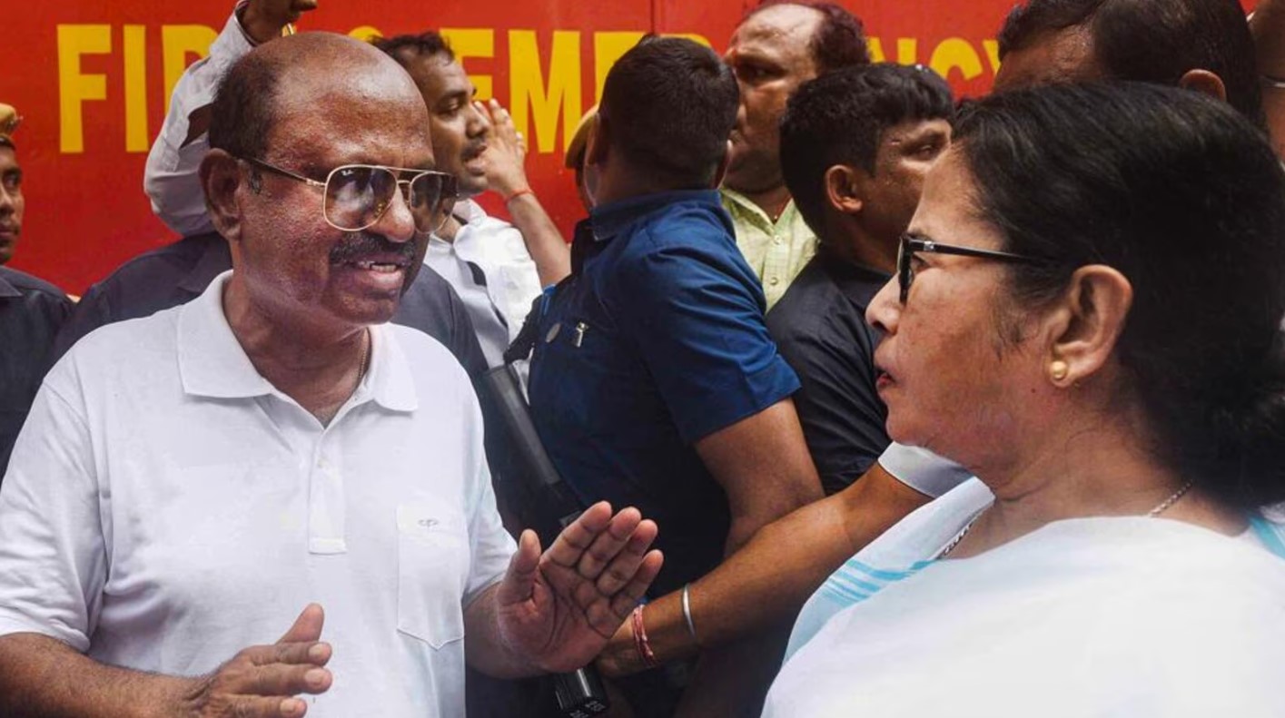 Governor CV Ananda-Bose and CM Mamata