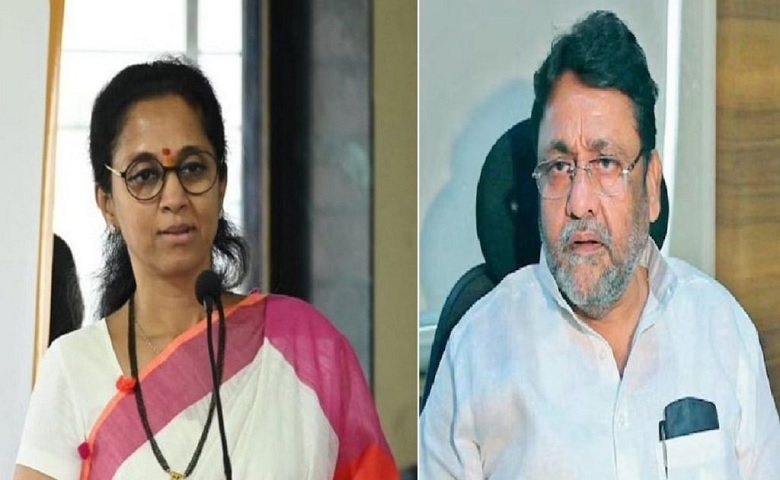 Supriya Sule and Nawab Malik