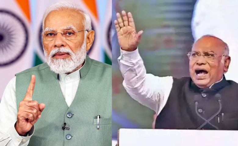 Narendra modi & Mallikarjun Kharge