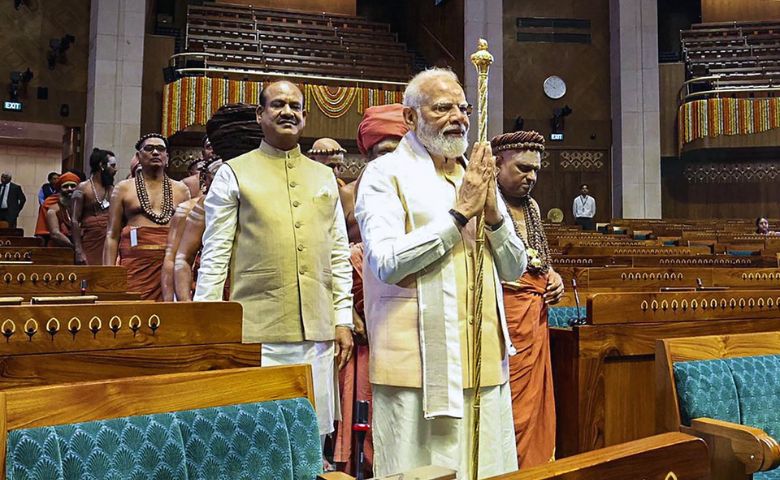 Sengol in lok sabha