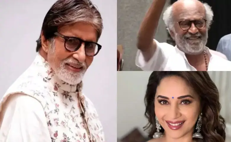 રજનીકાંતે ઘર બહાર કરી ફેન્સ સાથે મુલાકાત, બિગ બી અને માધુરી સહિતના સ્ટાર્સે દિવાળી વિશ કરી hum dekhenge news