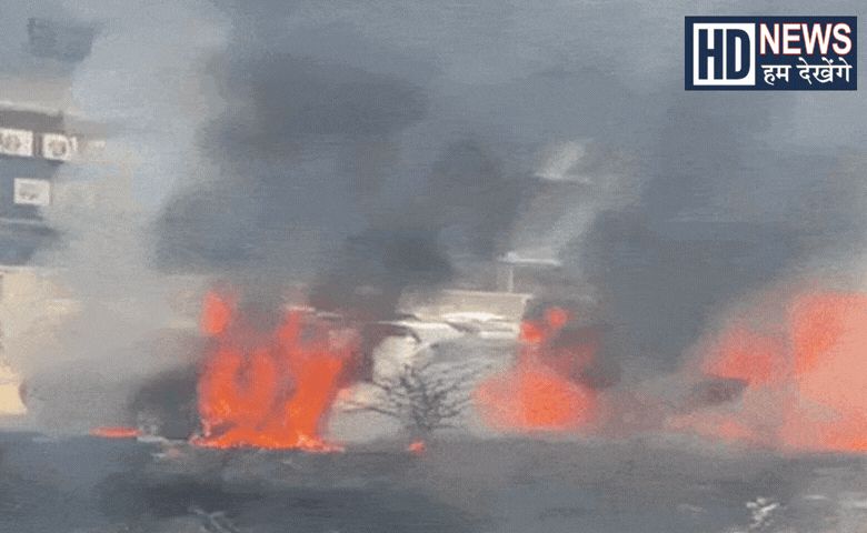 Ahmedabad fire breaks out in car showroom