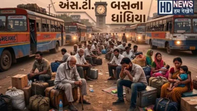 Gujarat ST Bus ગુજરાત એસ.ટી બસ ધાંધિયા