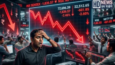 Stock Market ફરી ક્રેશ, 73700ની નીચે આવ્યો સેન્સેક્સ, રોકાણકારોના 14 લાખ કરોડ સ્વાહા hum dekhenge news