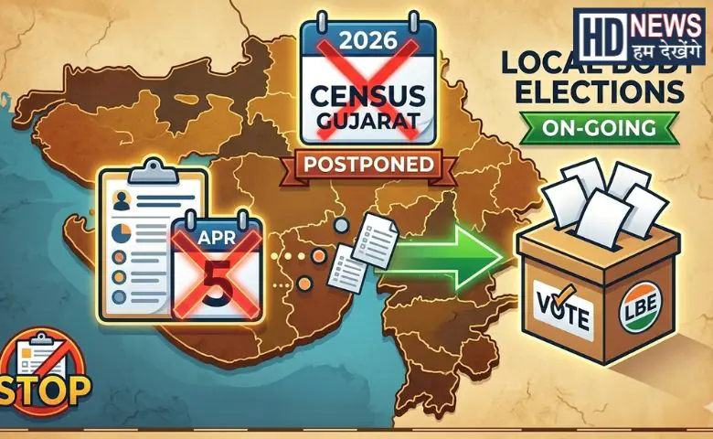 Gujarat’s census 2026, originally scheduled from April 5, is postponed due to local elections. First phase of India’s census started April 1