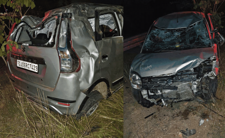 A tragic road accident near Kalol in Panchmahal district on the Delhi-Mumbai Expressway claimed four lives from a Vadodara-based family after a speeding car lost control and crossed the divider. Police have launched an investigation into the cause of the.