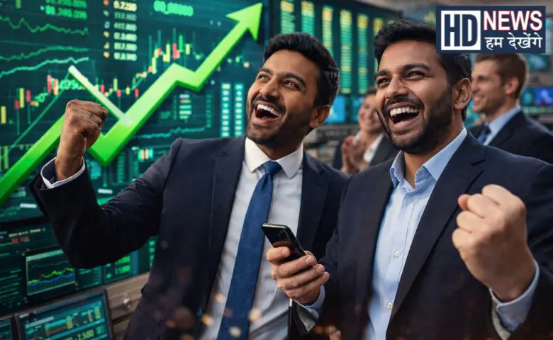 Indian stock markets surged