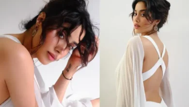 Janhvi Kapoor Glamorous Look: બેકલેસ ડ્રેસ અને લાખોની કિંમતના ઈયરિંગ્સ hum dekhenge news