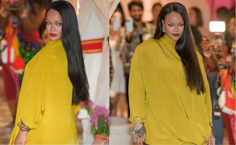 ગ્રીન આઉટફિટમાં છવાઈ Rihanna, મનીષ મલ્હોત્રાની ખાસ જ્વેલરી પહેરી hum dekhenge news