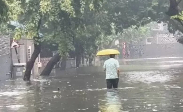 Ahmedabad Waterlogged: Several Underpasses Closed, Sinkhole Appears on Sahjanand College Road, hum dekhenge news