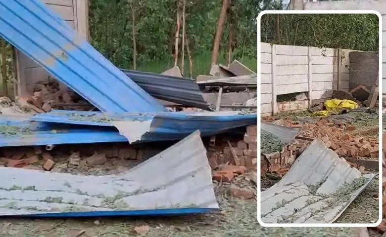 Massive explosion at a firecracker factory in Saharanpur; 2 dead, many feared trapped under the debris, hum dekhenge news