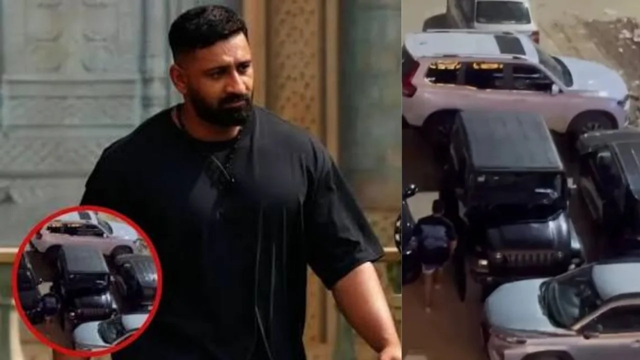 VIDEO: Rajat Dalal's anger increased due to parking, after 45 minutes his car collided with the car