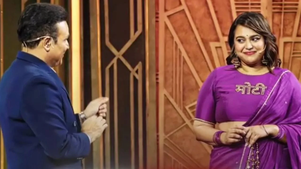 Swara Bhasker makes an entry in ‘Rise and Fall 2’ wearing a blouse with ‘Moti’ written on it!