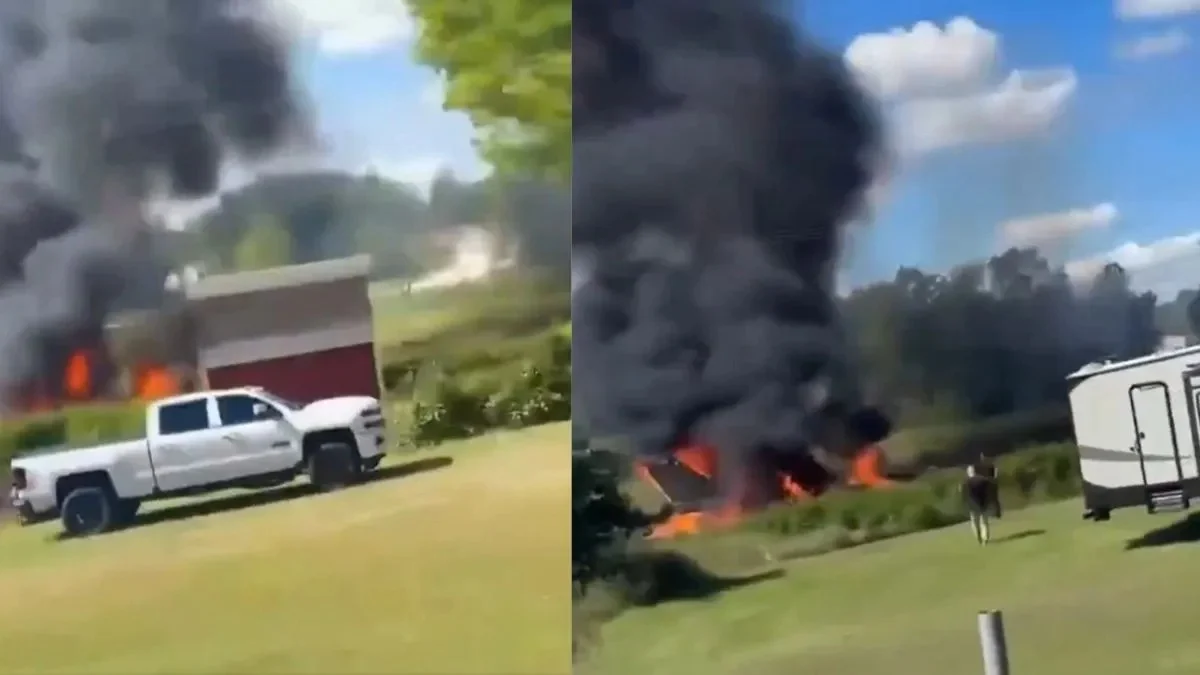 F-16 fighter jet crash