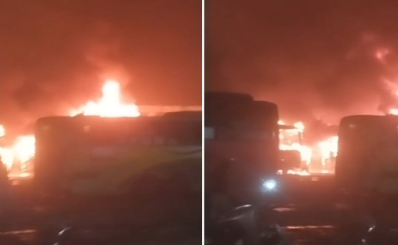 Bhopal ISBT Bus Stand Fire
