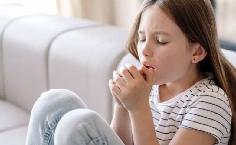 child coughing repeatedly