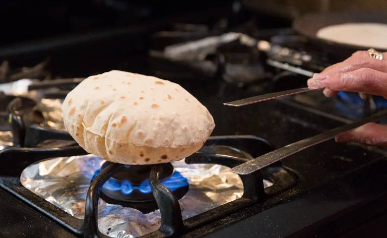 Roasted Roti Or Bread