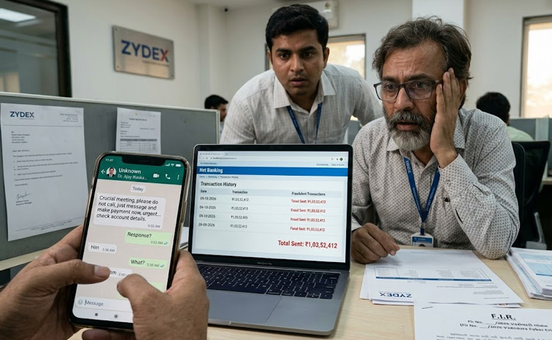 Vadodara Zyadex Director WhatsApp Scam