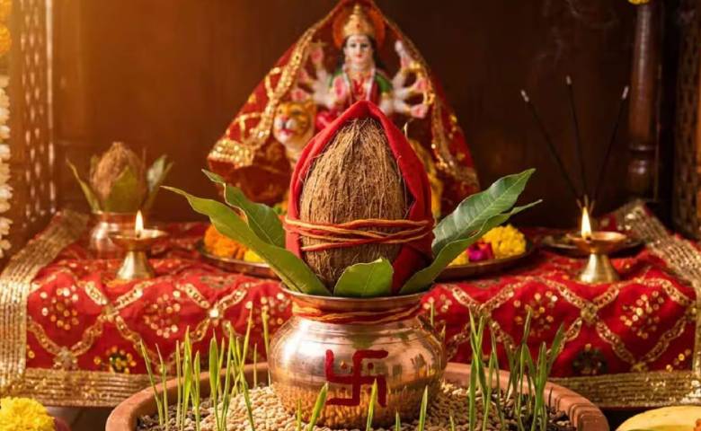 Kalash during Navratri